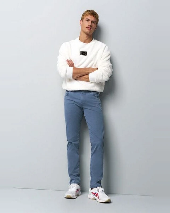 M 5 BY MEYER Baumwolle-Tencel Microstruktur Five Pocket