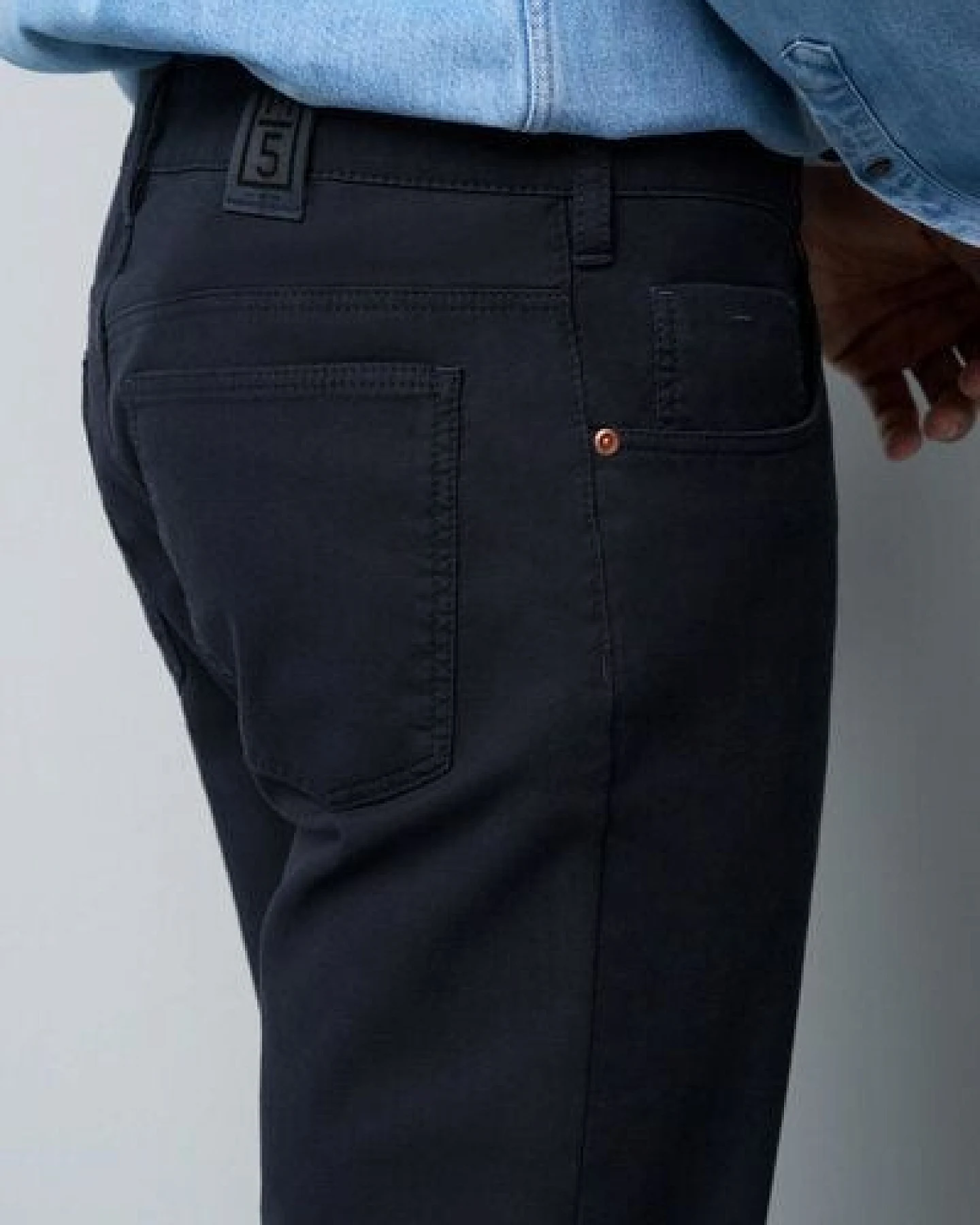 M 5 BY MEYER Chino in Mikro Struktur – Ansicht 4