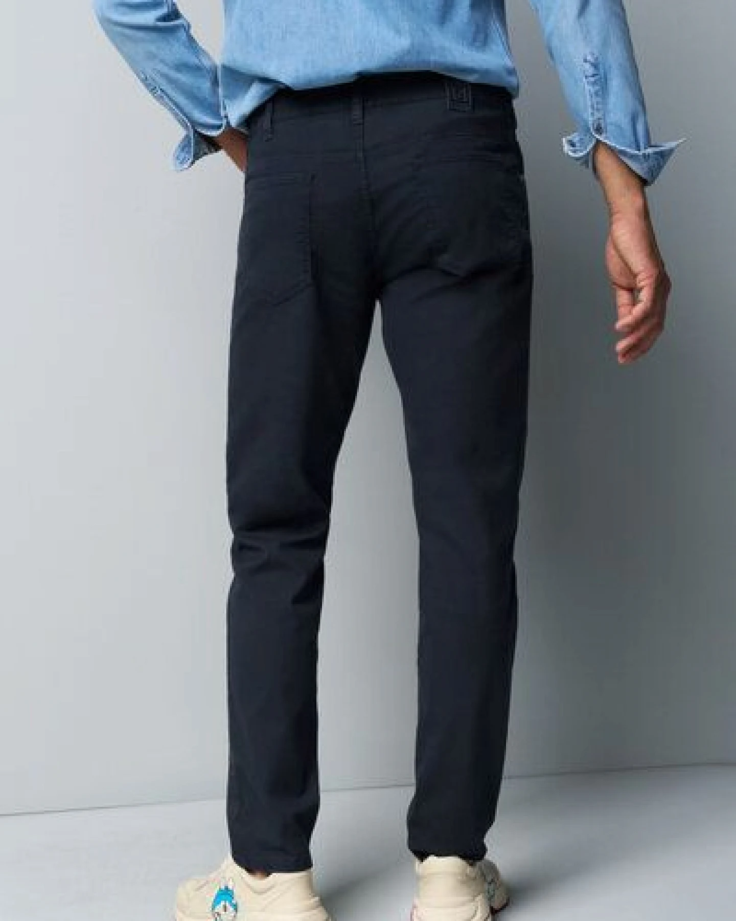 M 5 BY MEYER Baumwolle-Tencel Microstruktur Five Pocket – Ansicht 3