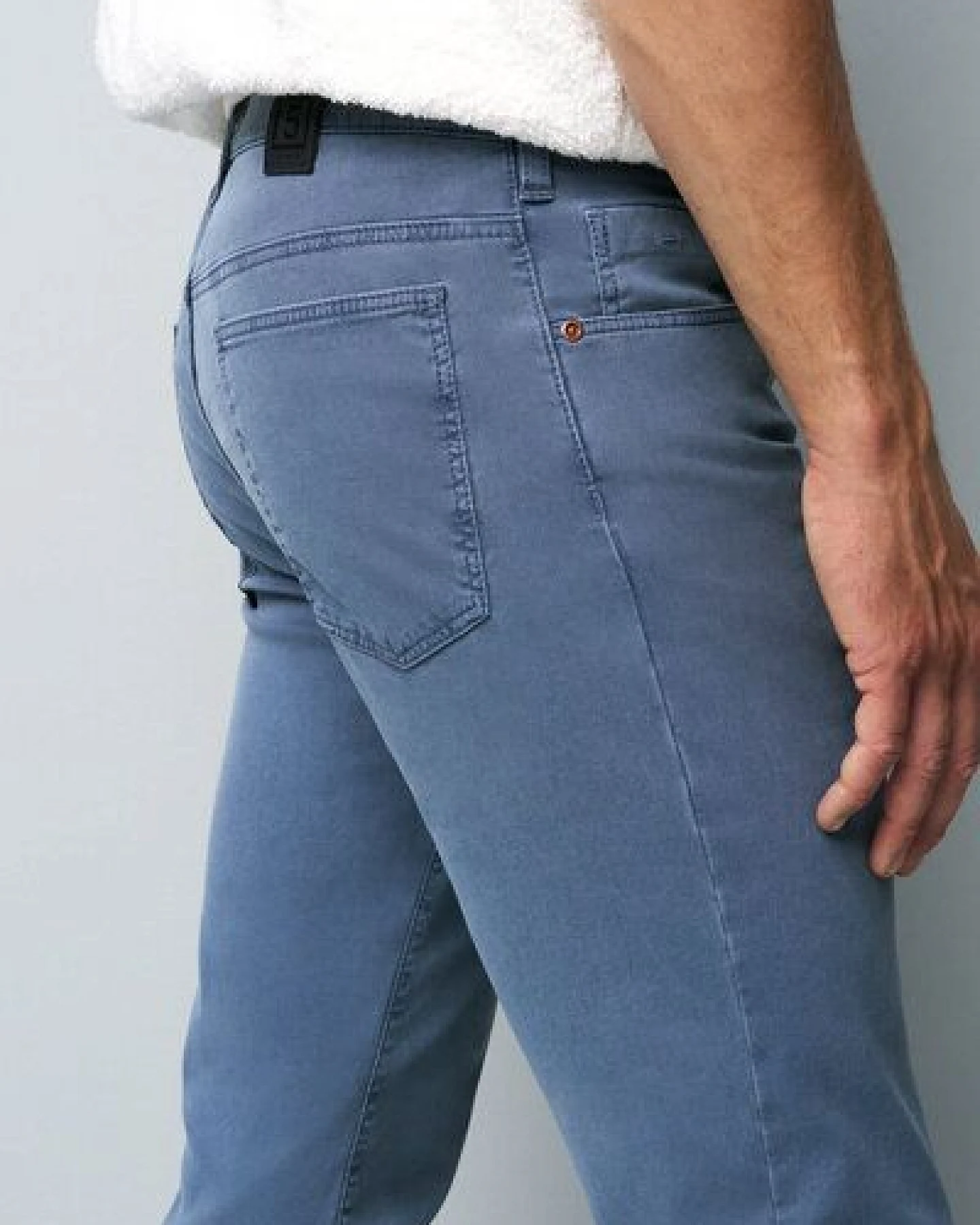 M 5 BY MEYER Chino in Mikro Struktur – Ansicht 4