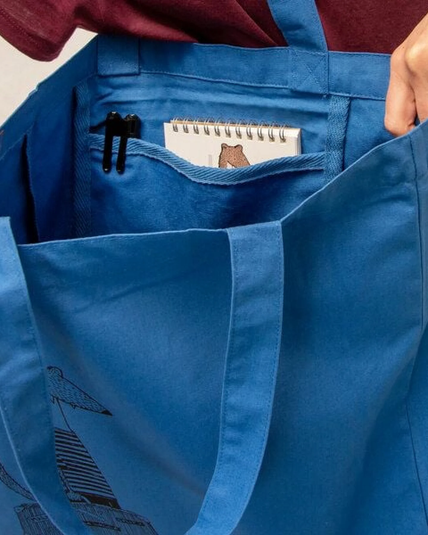 Cmig Reisewiesel Tote Bag / Jutebeutel zum reisen mit Wiesel – Ansicht 2