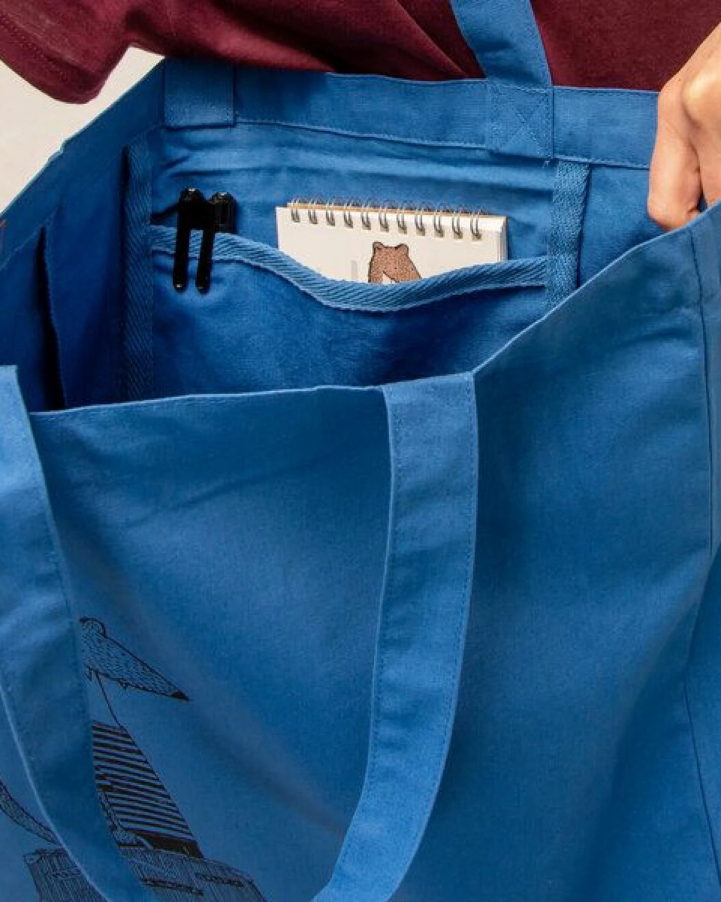 Cmig Reisewiesel Tote Bag / Jutebeutel zum reisen mit Wiesel – Ansicht 2