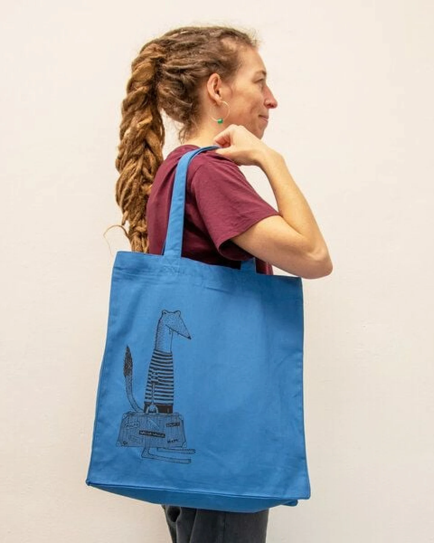 Cmig Reisewiesel Tote Bag / Jutebeutel zum reisen mit Wiesel – Ansicht 4