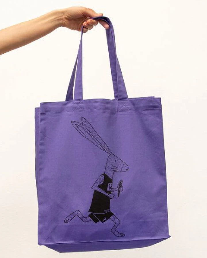 Cmig Laufhase Tasche / Jutebeutel für Läuferinnen mit Hase