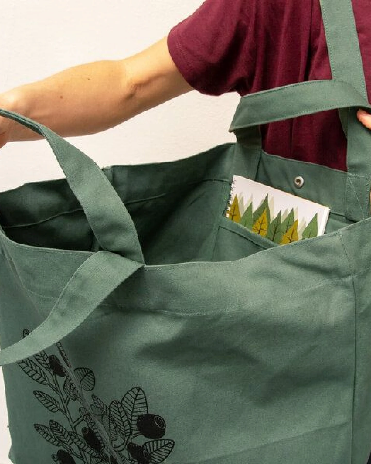 Cmig große Tasche Blaubeeren – Ansicht 2