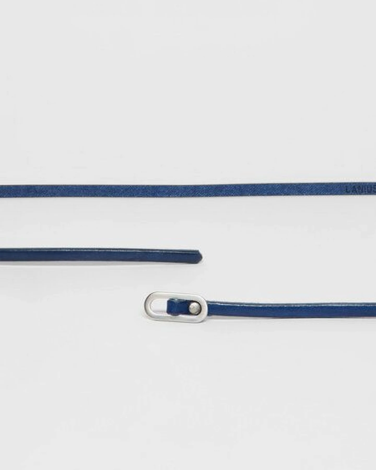 LANIUS Skinny Gürtel aus vegetabil gegerbtem Leder – Ansicht 3