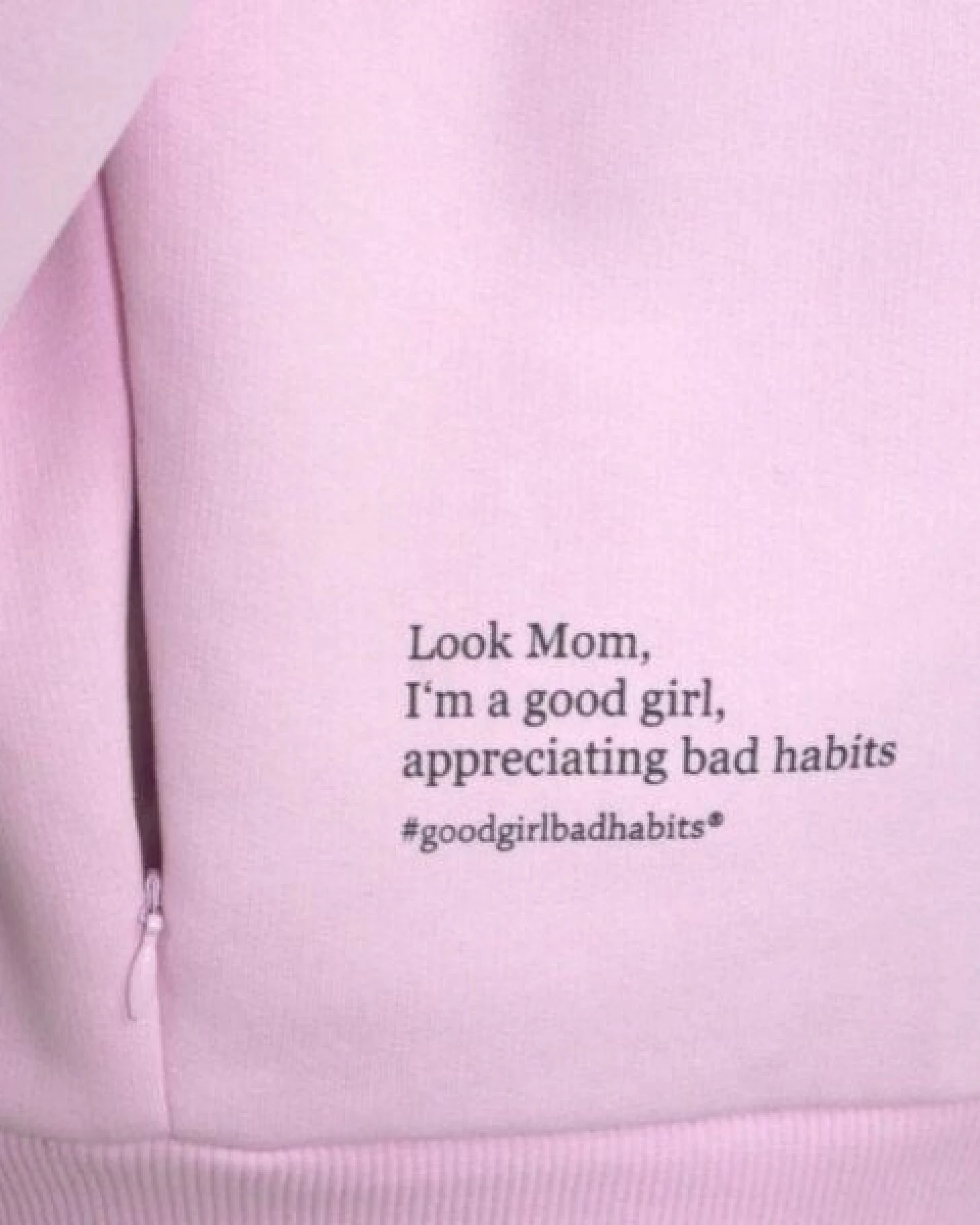 GOOD GIRL BAD HABITS Hoodie mit Reißverschluss "GGBH" – Ansicht 3