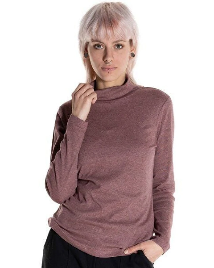 Alma & Lovis Meliertes Rollkragen-Longsleeve