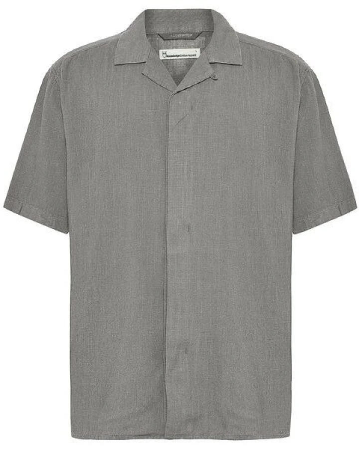 KnowledgeCotton Apparel Kurzarm-Hemd Relaxed