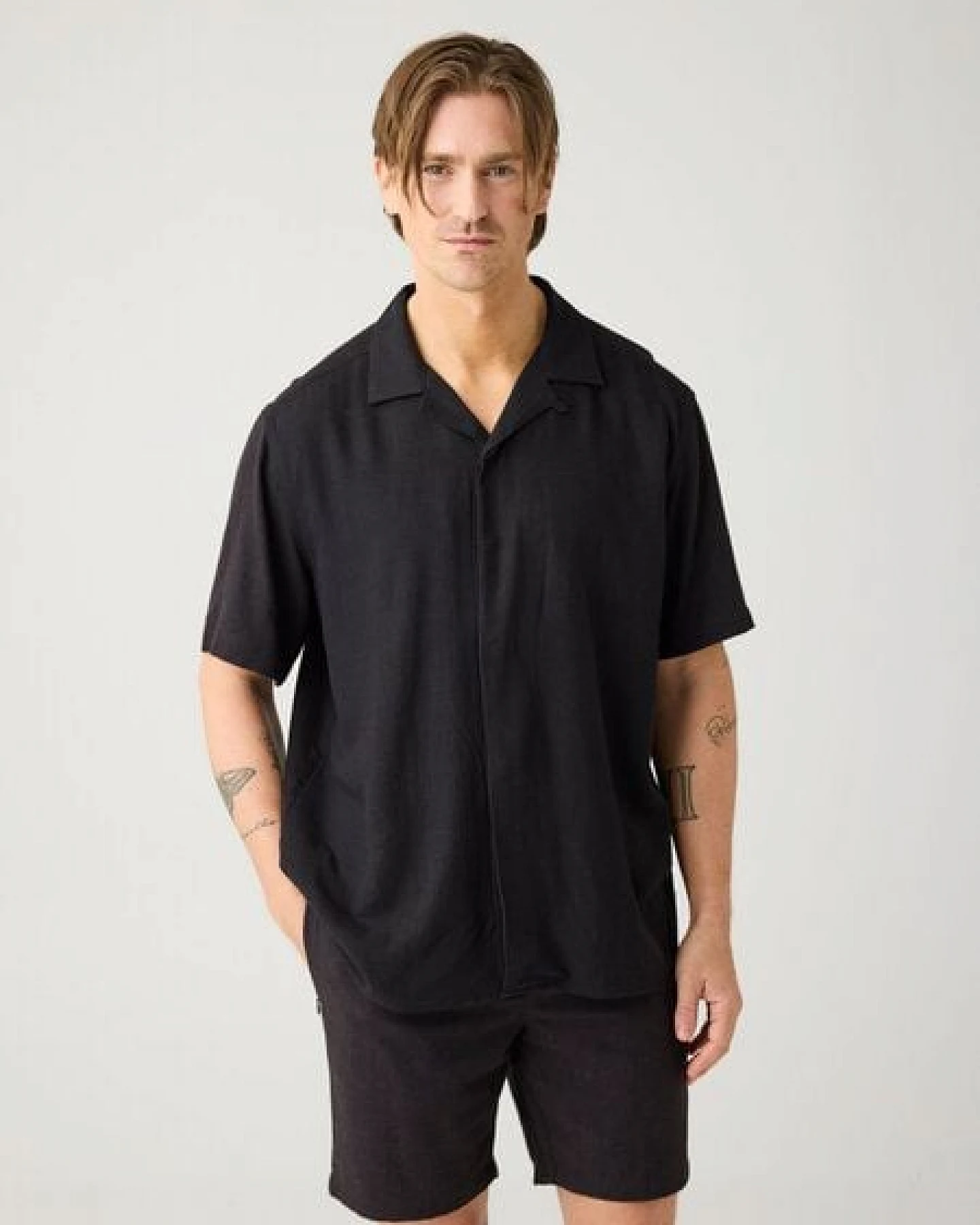 KnowledgeCotton Apparel Kurzarm-Hemd Relaxed – Ansicht 3