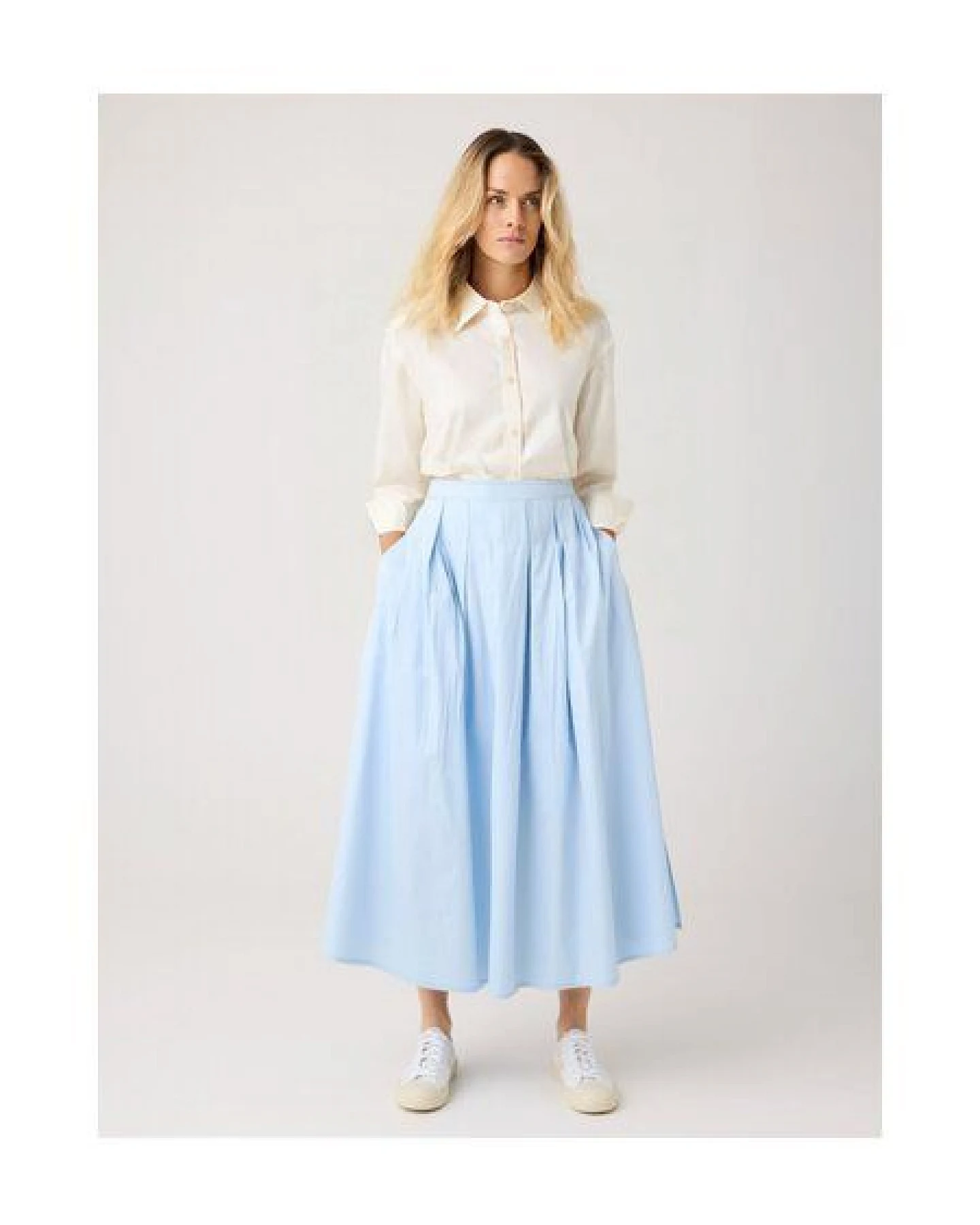 KnowledgeCotton Apparel Langarm-Bluse Dew relaxed – Ansicht 3