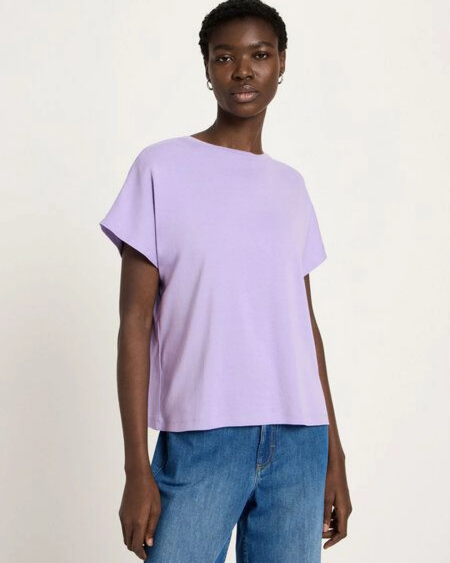 LANIUS T-Shirt mit überschnittenen Schultern – Ansicht 2