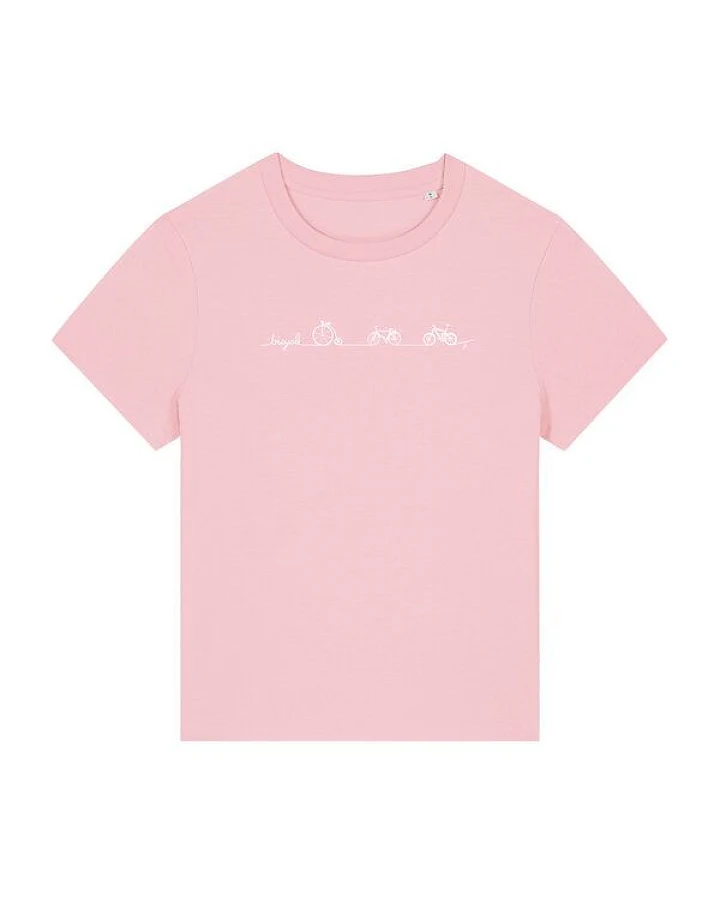 Brandless Biofaires Damen T-Shirt Mediumfit Bicycle Line Nr.5 180g/m² XS - 3XL
