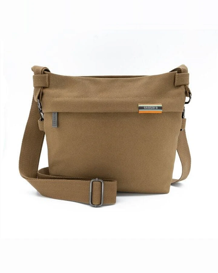 seasara Tasche Umhängetasche aus Bio-Baumwolle (Canvas), navy blue oder camel