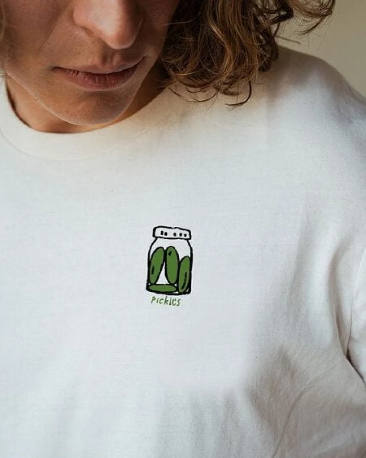 Kultgut Artdesign - Shirt aus recycelter Biobaumwolle / pickles