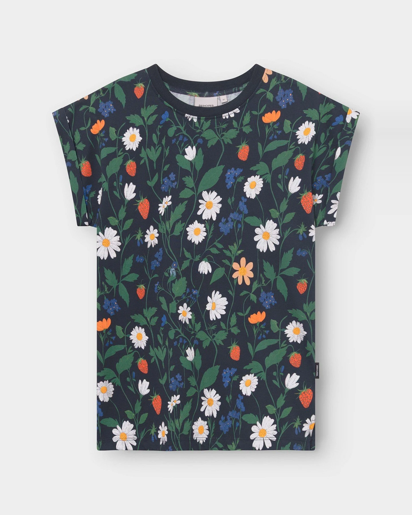 T-Shirt Visby Strawberry Field Schwarz – Ansicht 2