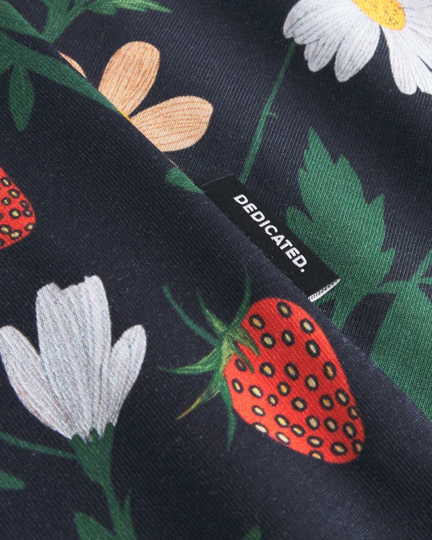 T-Shirt Visby Strawberry Field Schwarz – Ansicht 3