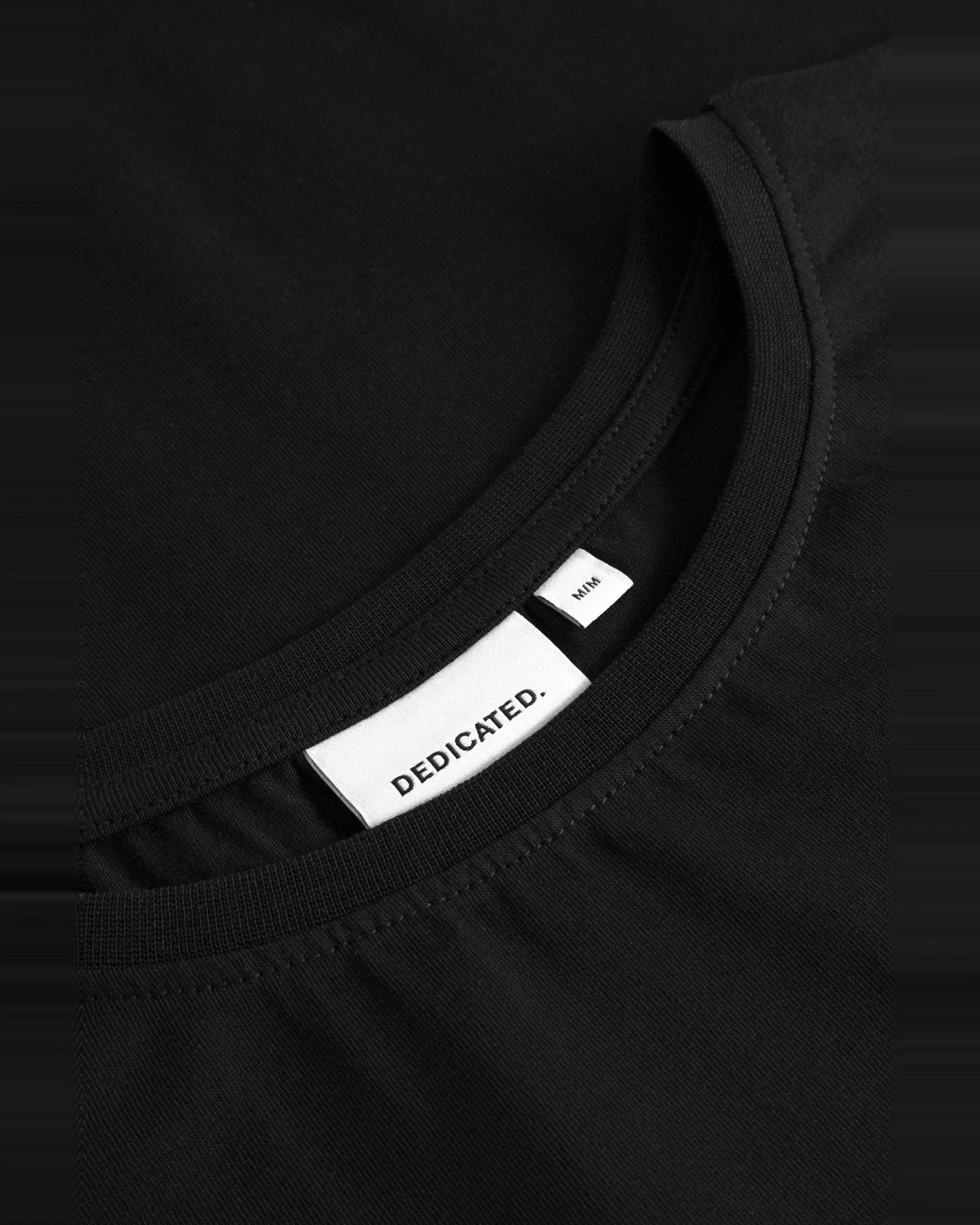 T-Shirt Visby Dandelion EMB Schwarz – Ansicht 2