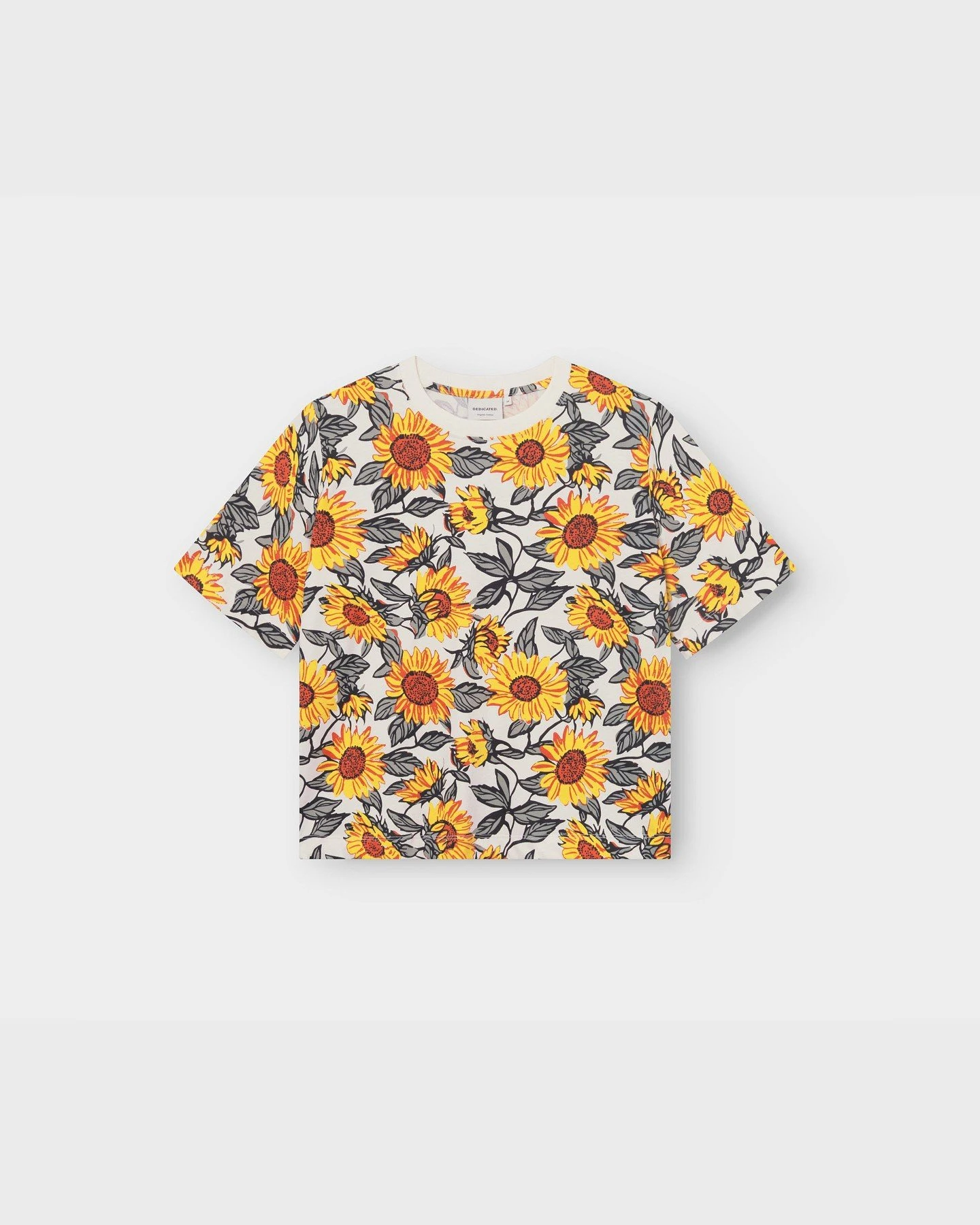 T-Shirt Vadstena Sunflower AOP Off White – Ansicht 2