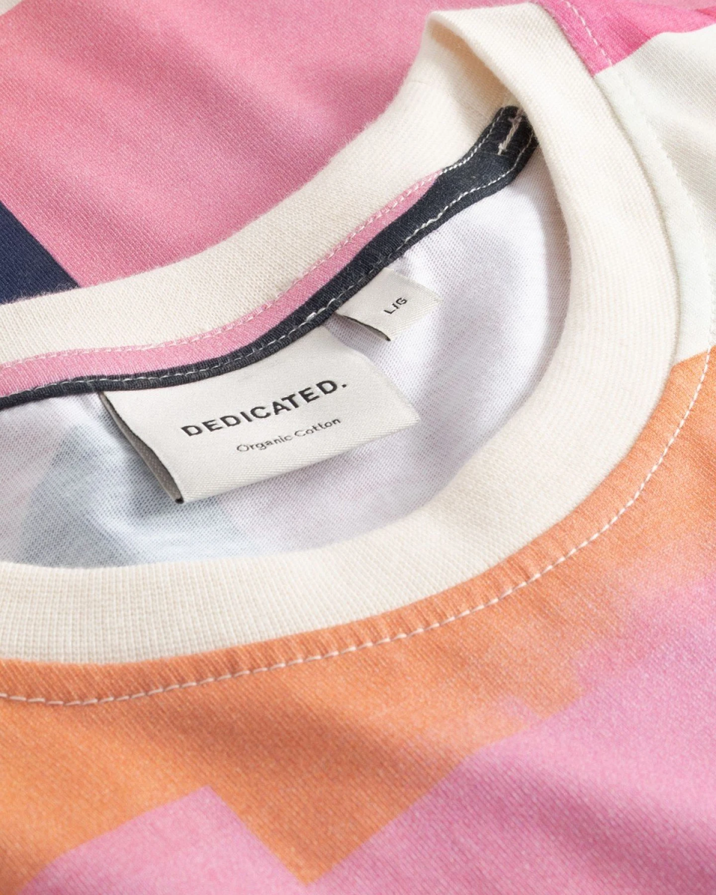 T-Shirt Stockholm Abstract Block Multi Color Rosa – Ansicht 5