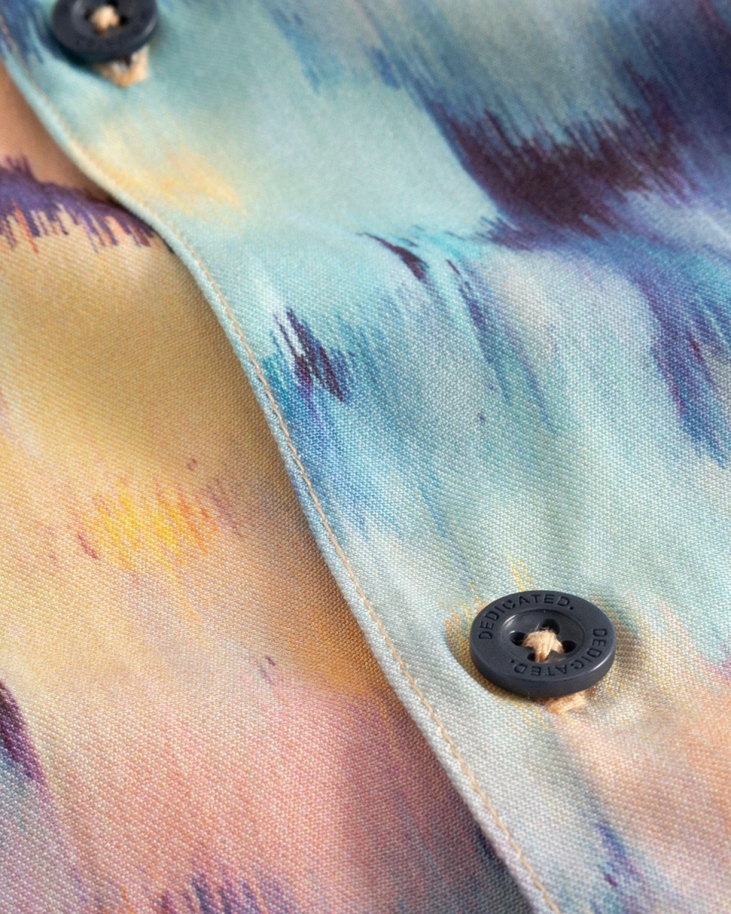 Hemd Marstrand Ikat Field Multi Color Gelb – Ansicht 4