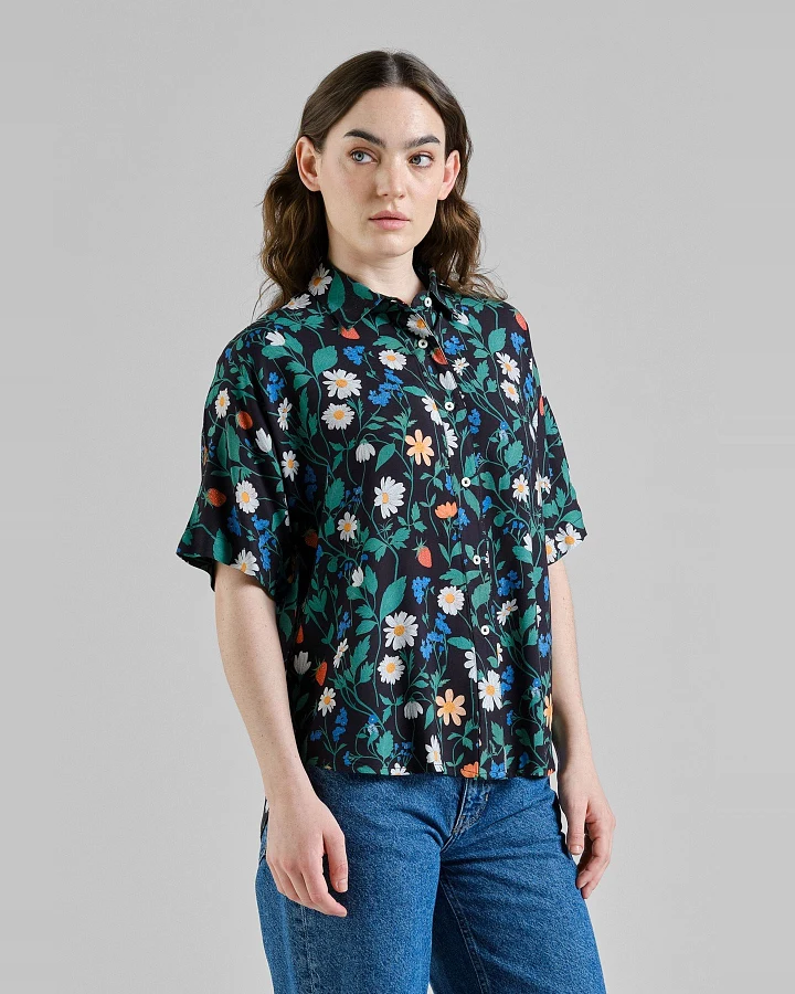 Bluse Alsvik Strawberry Field Black