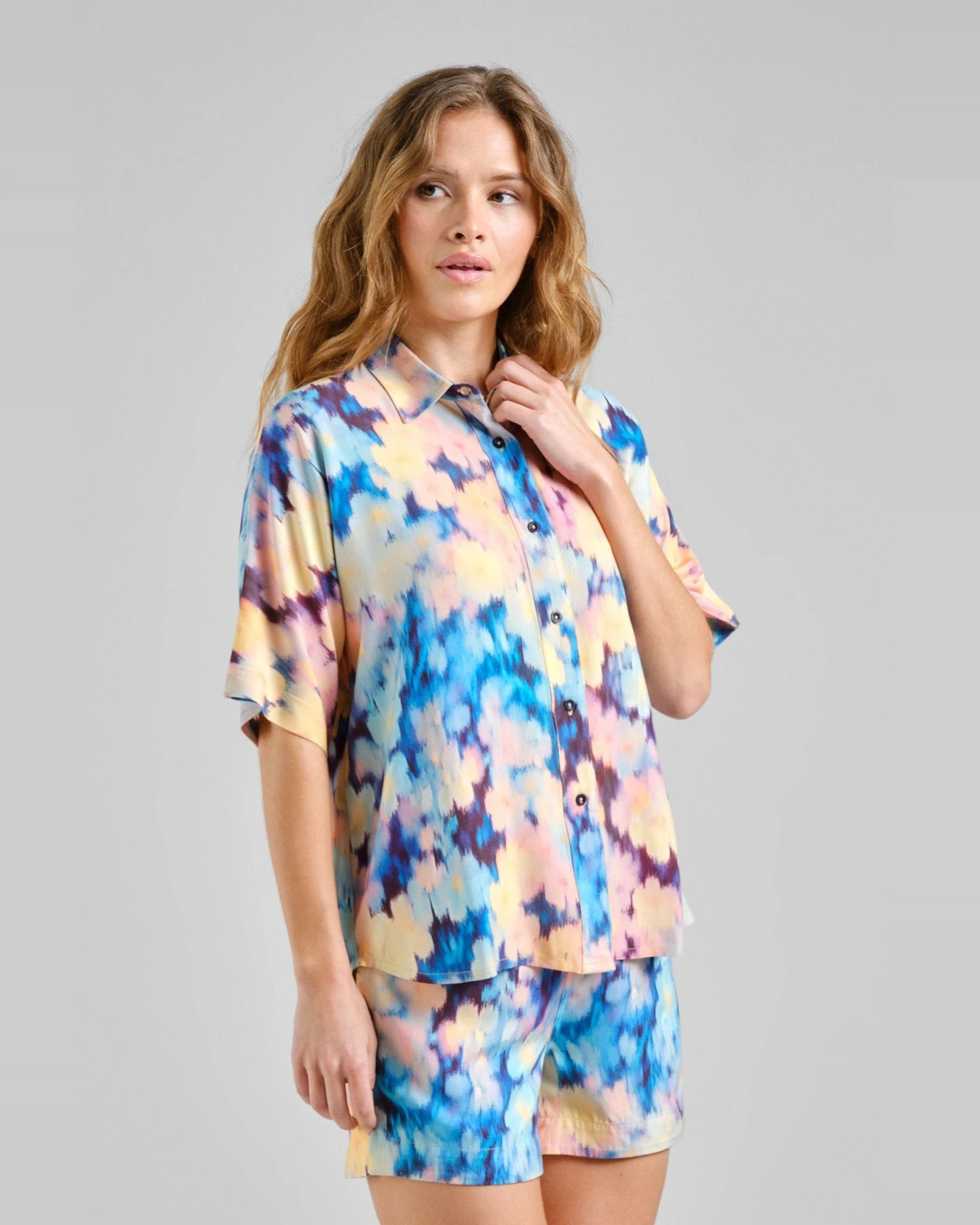 Bluse Alsvik Ikat Field Multi Color Gelb – Ansicht 2