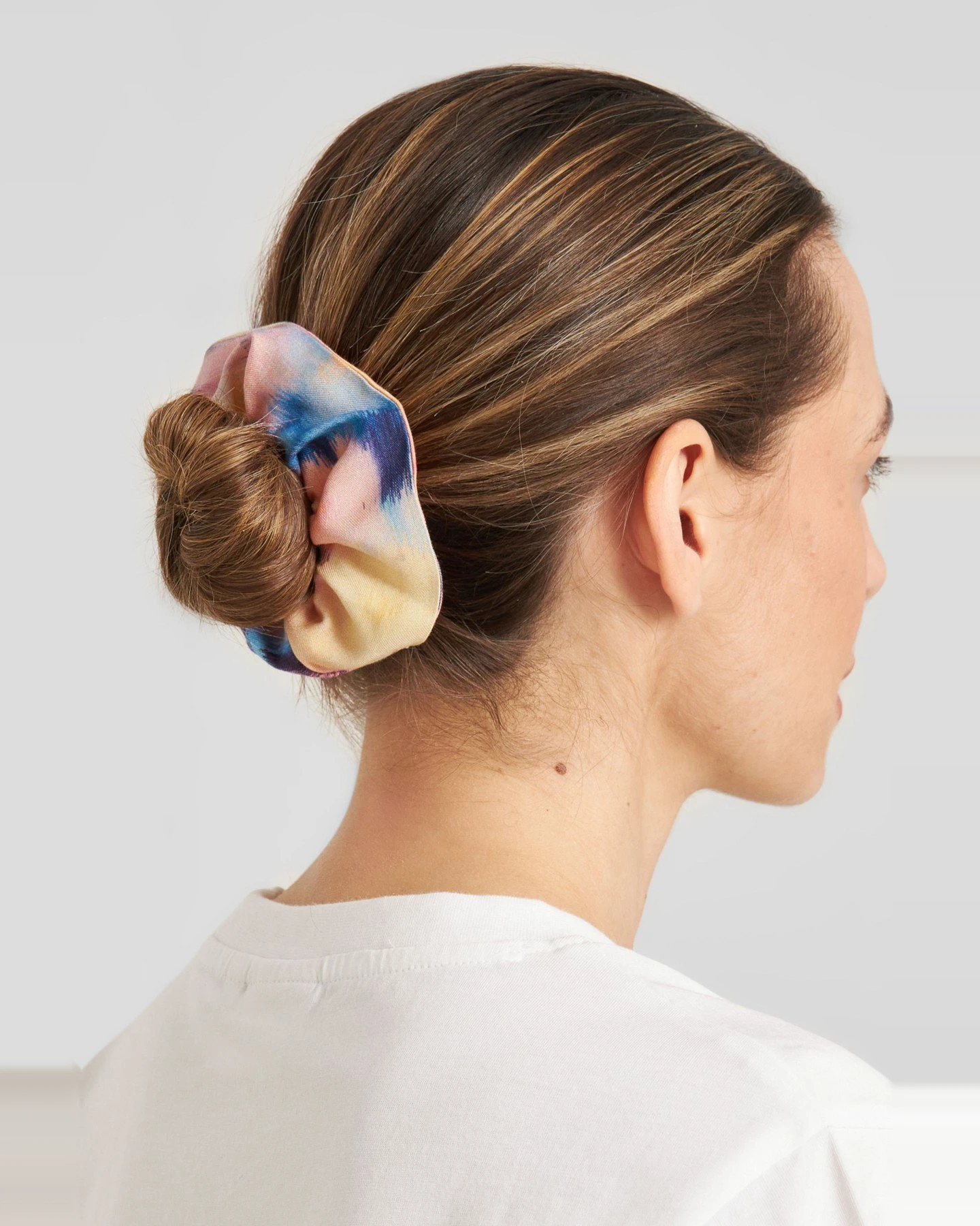 Scrunchie Ikat Field Multi Color Gelb – Ansicht 2