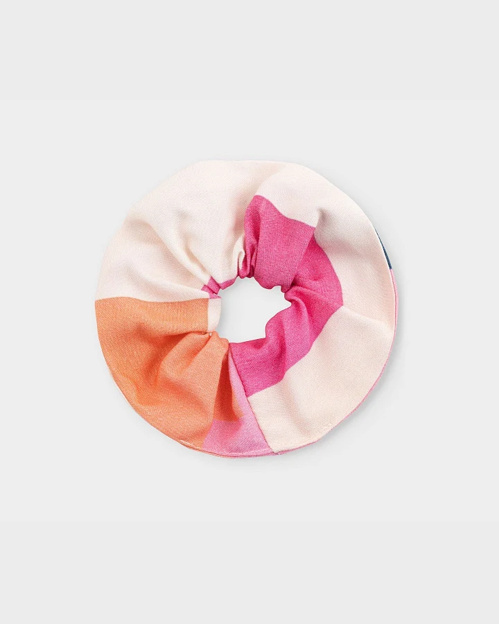 Scrunchie Abstract Block Multi Color Rosa