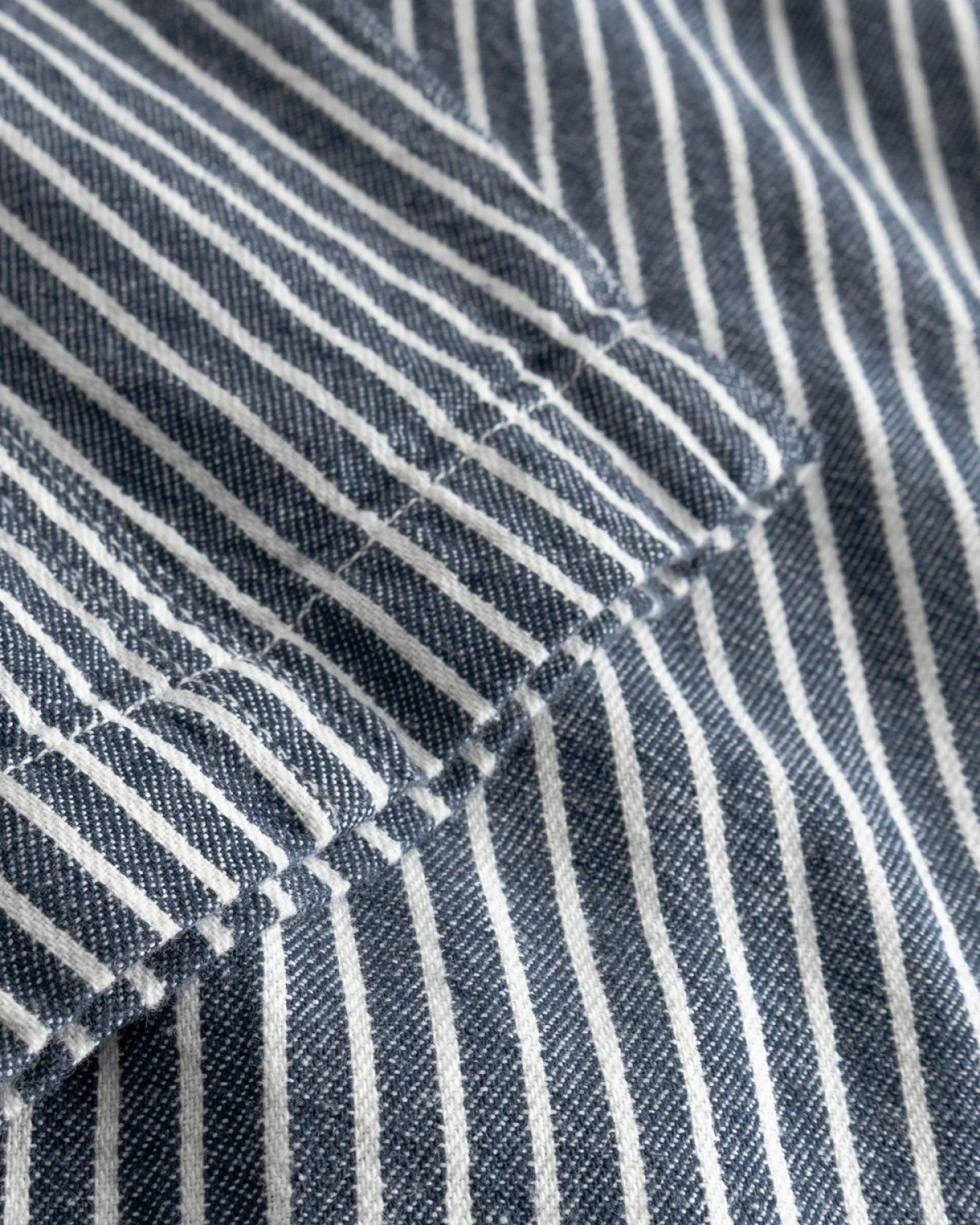 Jacke Kangos Work Stripe Blau – Ansicht 4