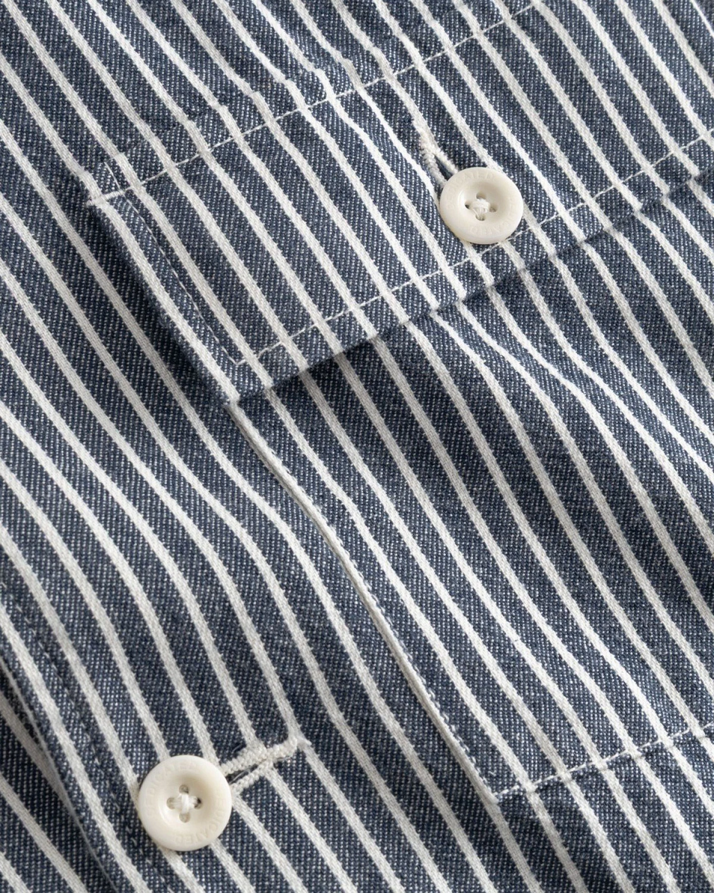 Jacke Kangos Work Stripe Blau – Ansicht 3