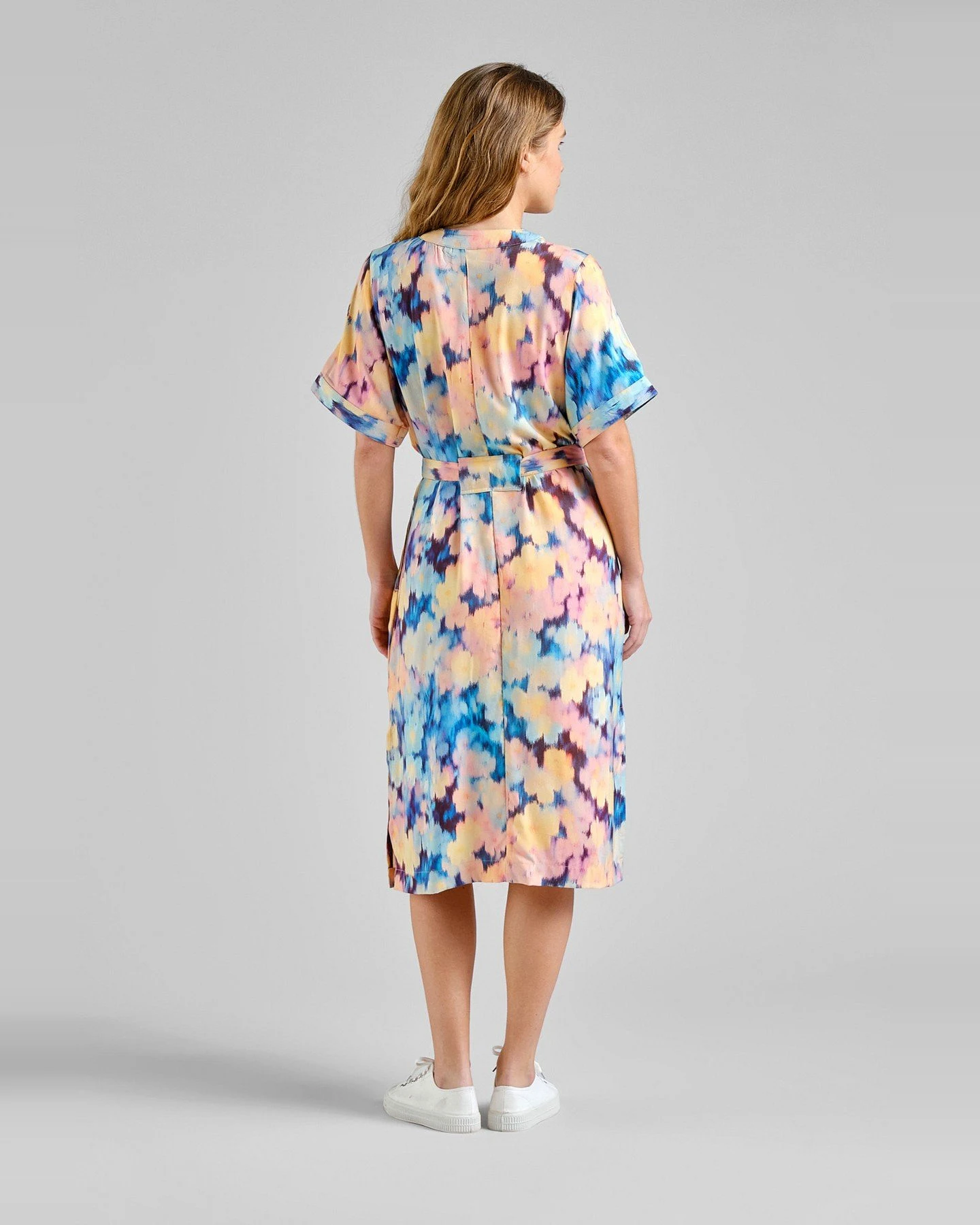 Kleid Kallvik Ikat Field Multi Color Gelb – Ansicht 3