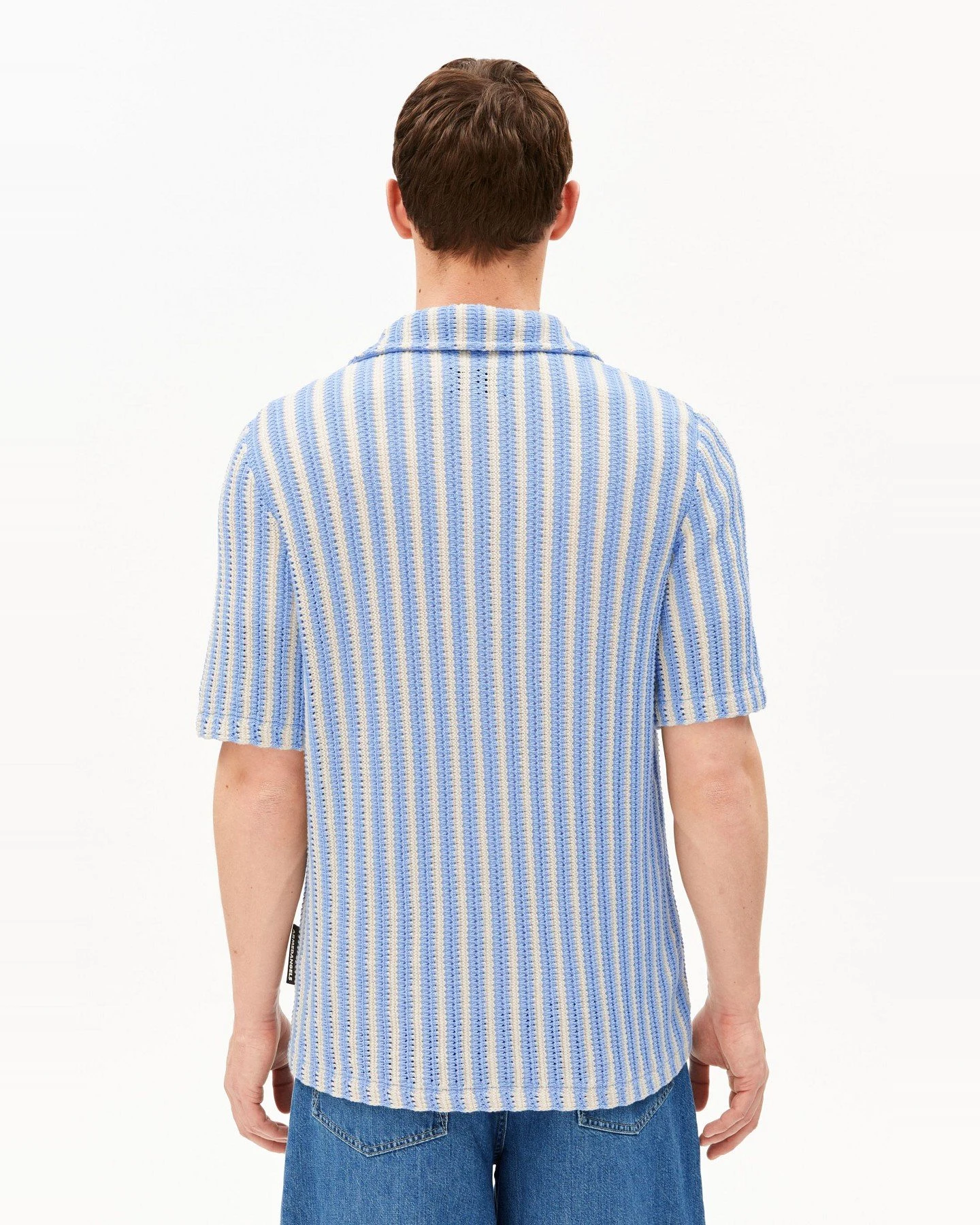 Hemd Knit Striped Blau – Ansicht 2