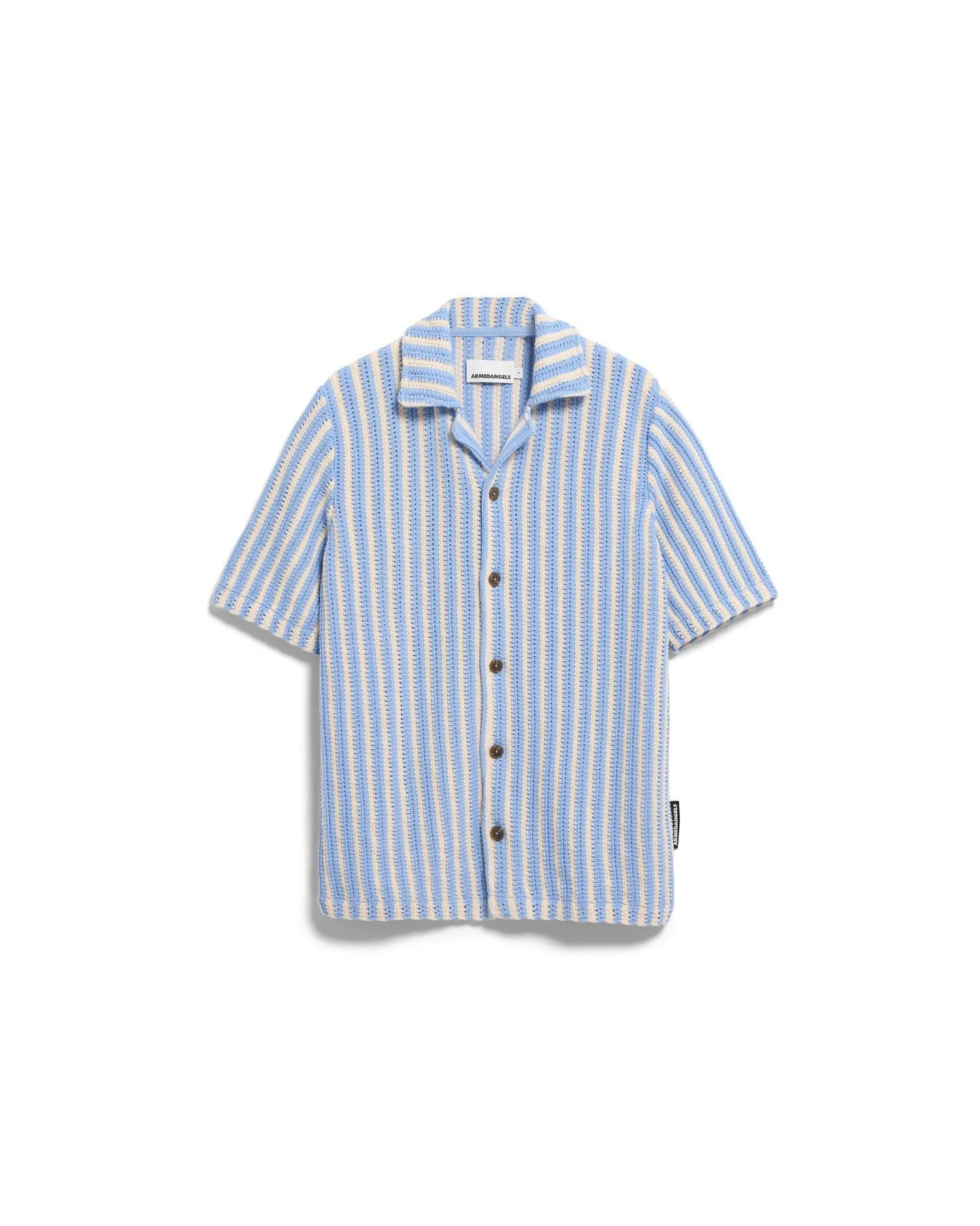 Hemd Knit Striped Blau – Ansicht 6