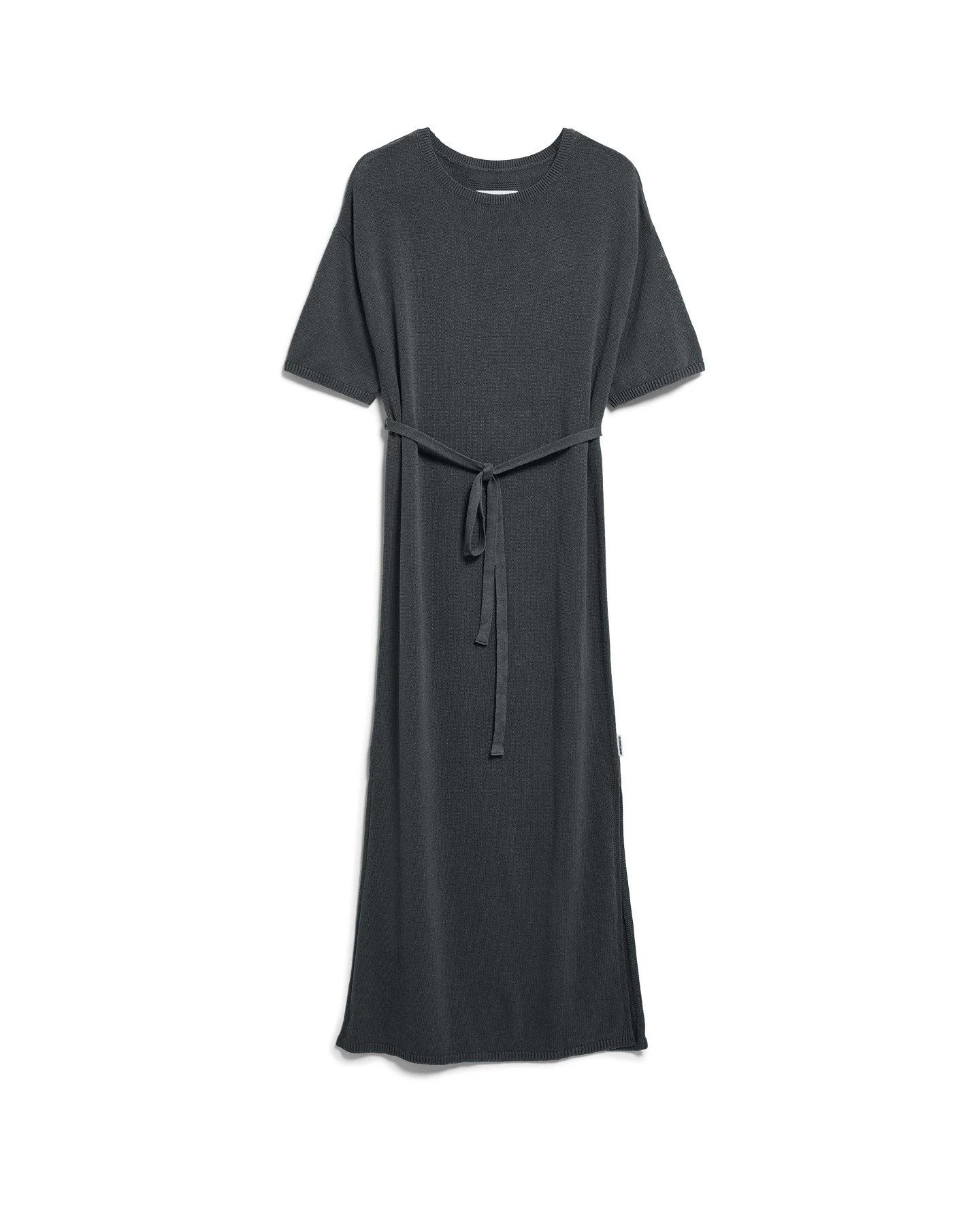 Strickkleid Maxi Linen Blend Grau – Ansicht 6