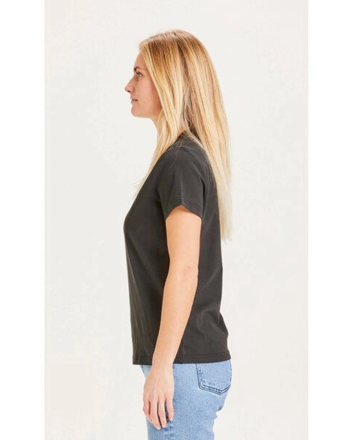 KnowledgeCotton Apparel T-Shirt ROSA mit Eulen-Badge – Ansicht 3