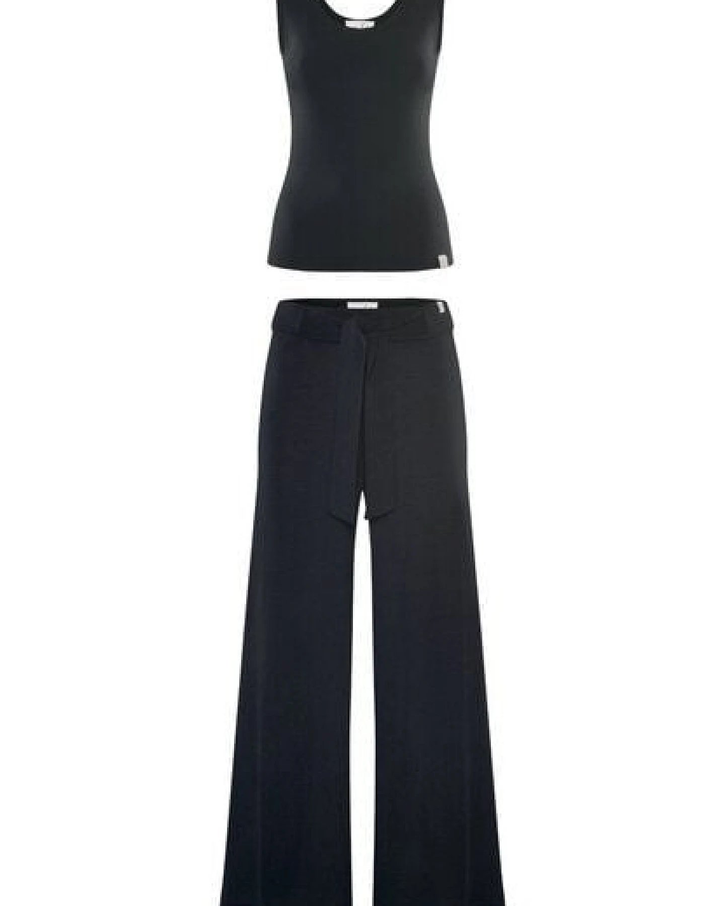 YOU LOOK PERFECT Merino Loungewear Set "Stricktop Blossom & weite Strickhose Bailey" – Ansicht 2