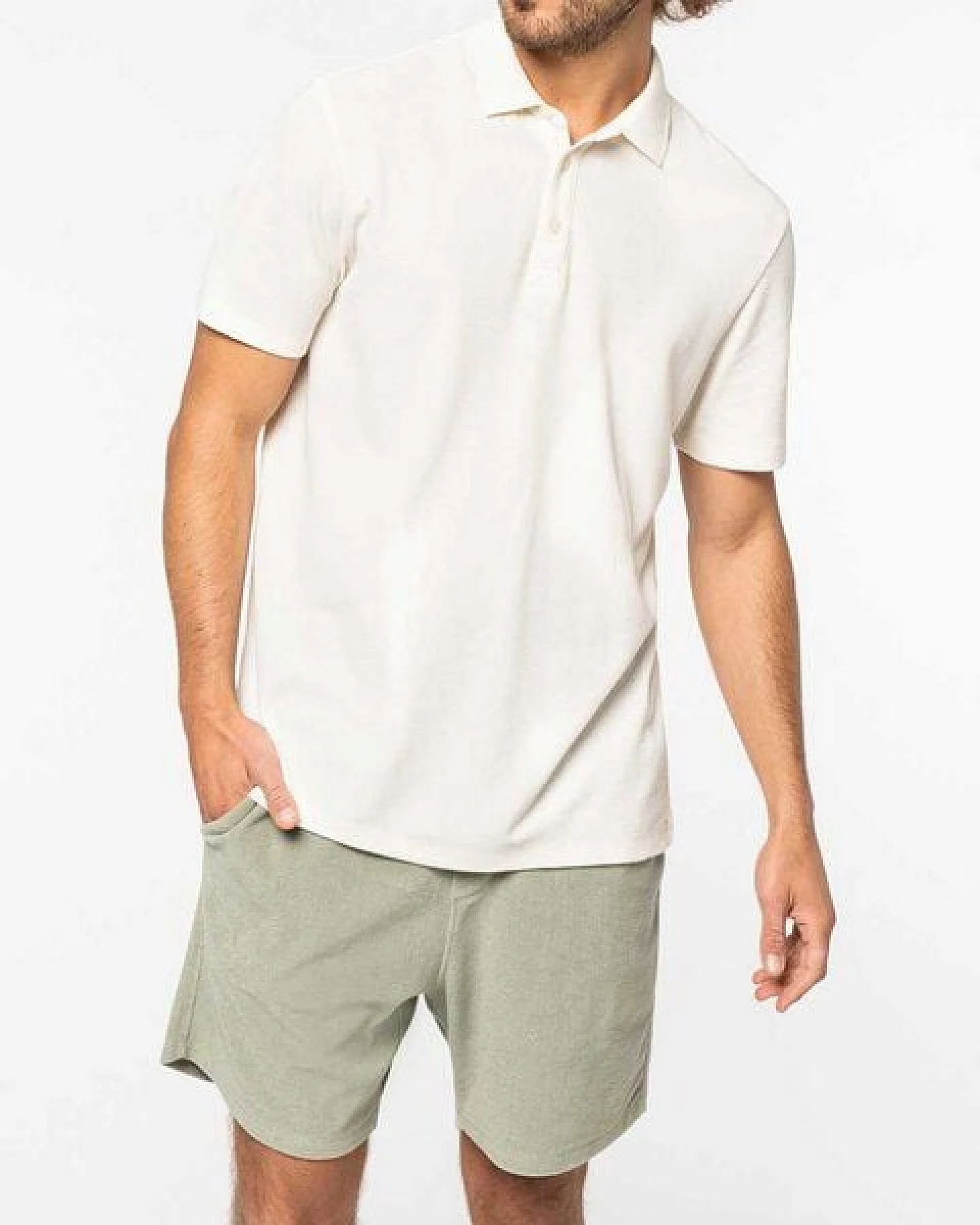 YTWOO Terry Towel Herrenshorts aus Bio-Baumwolle/recyceltem PET – Ansicht 2