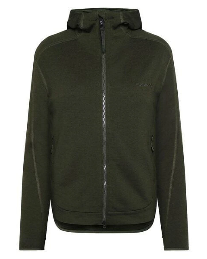 KnowledgeCotton Apparel Fleece-Pullover mit Kapuze DYNAMIC aus Merinowolle - Damen