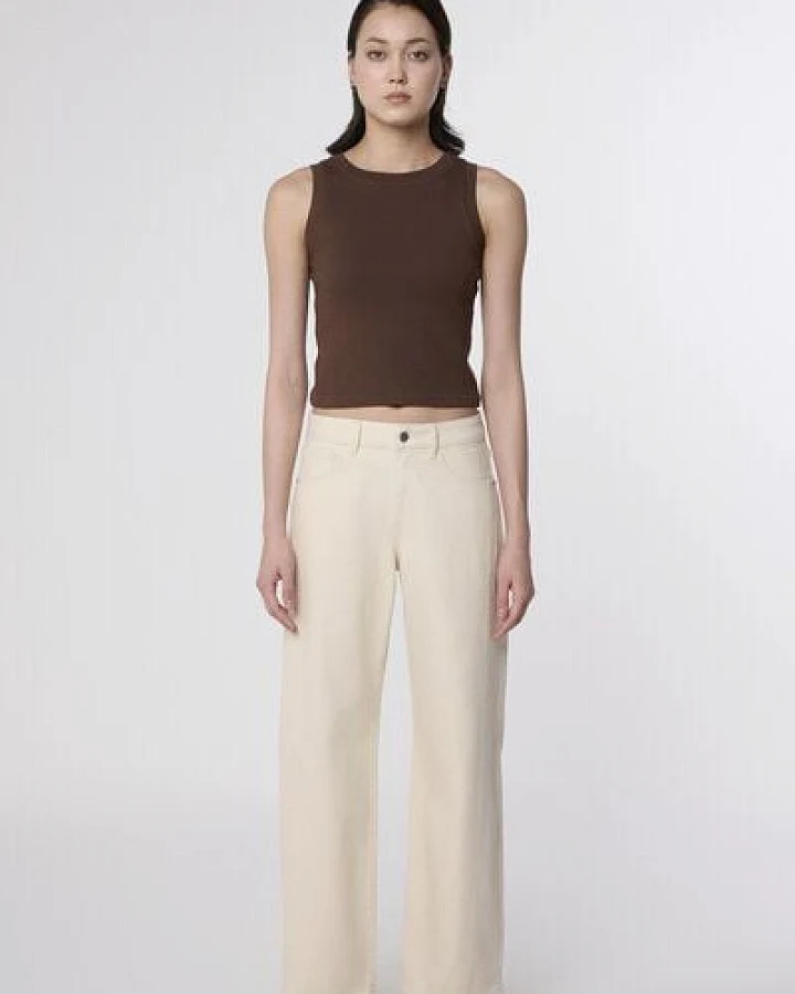 DAWN - Damen Jeans ASH Barrel Leg Cutline Minimal Stretch DAWN Bio-Baumwolle