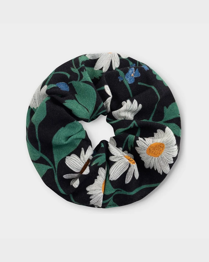 Scrunchie Strawberry Field Black