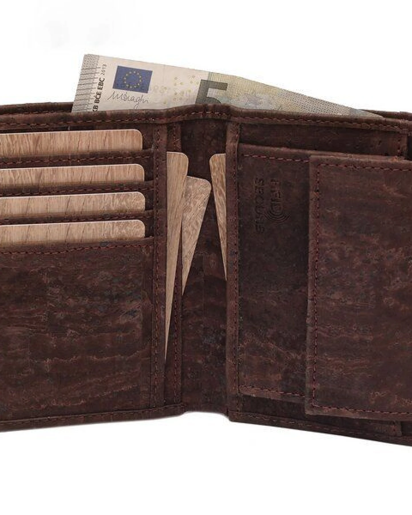Simaru Herren Geldbörse aus Kork Portemonnaie mit RFID–Schutz stabil & wasserabweisend – Ansicht 3