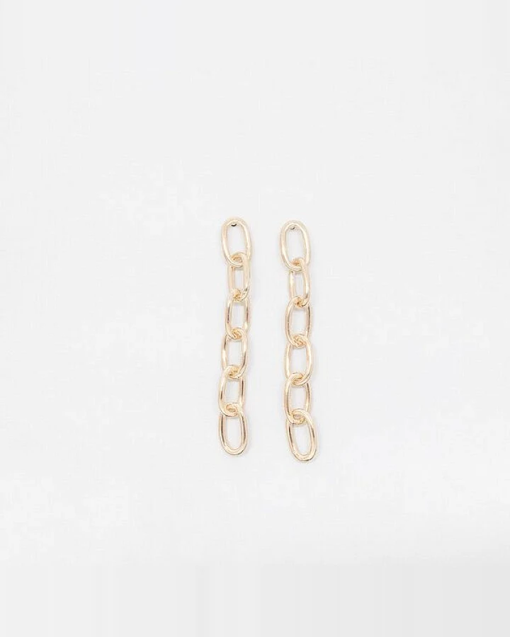 fejn jewelry Ohrstecker 'long chain'