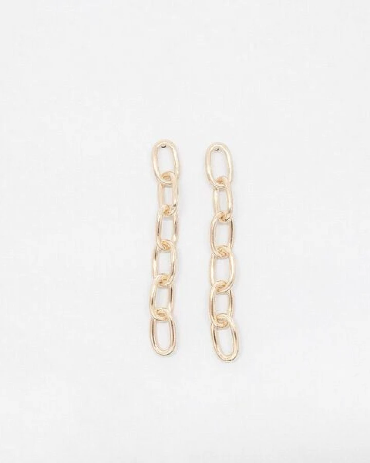 fejn jewelry Ohrstecker 'long chain'
