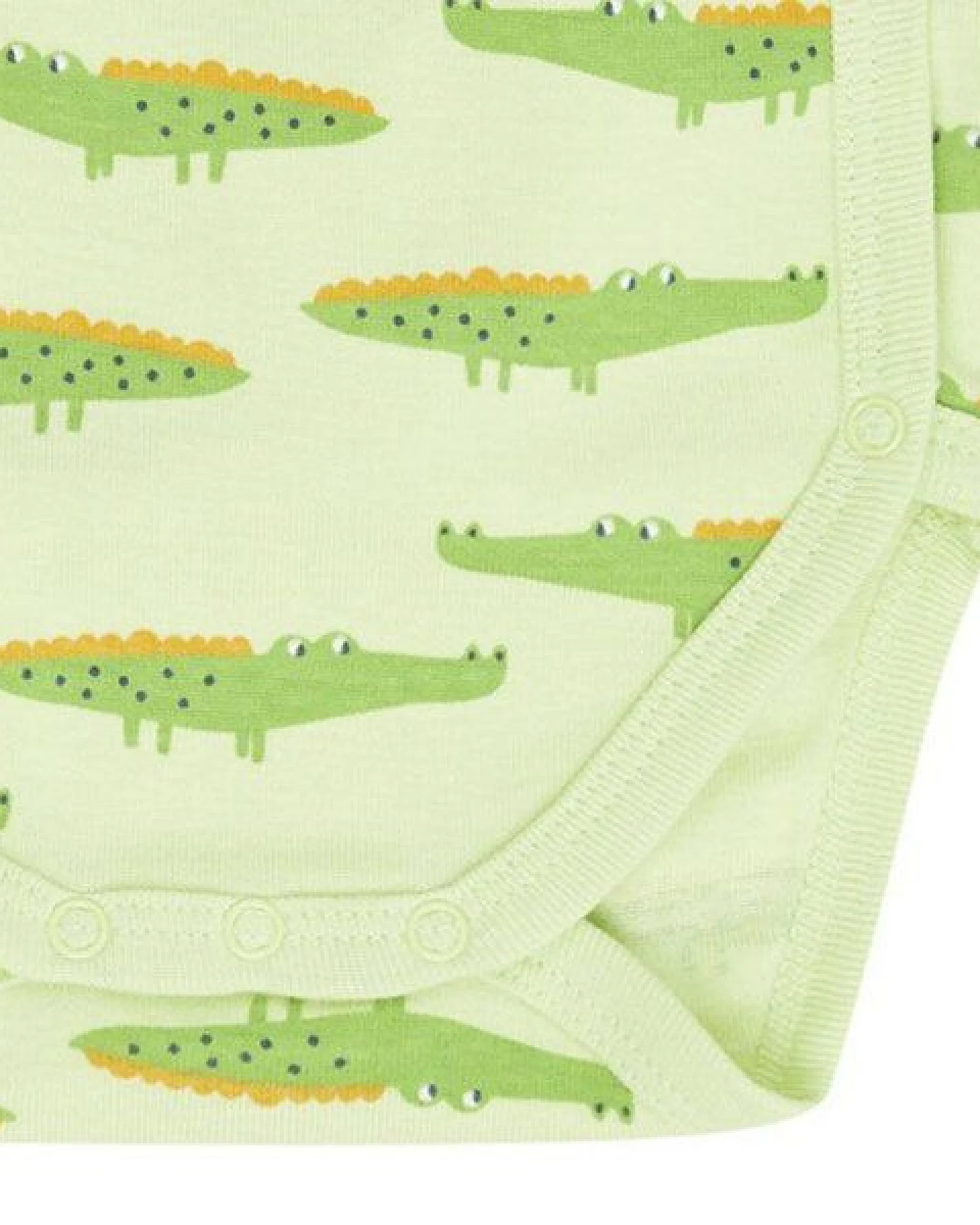 sense-organics Baby Wickelbody *Kroko grün*/*Kakadu pink* Gots & Fair Trade I Sense Organics – Ansicht 3