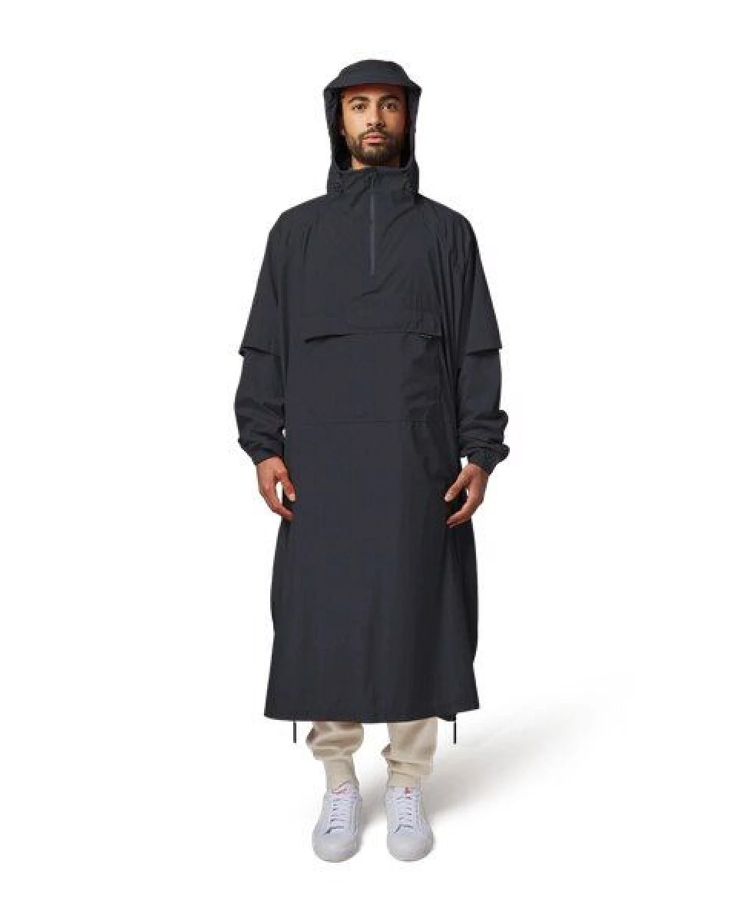 Maium Vegan Regenmantel - Unisex Poncho - aus recycelten Materialien – Ansicht 3