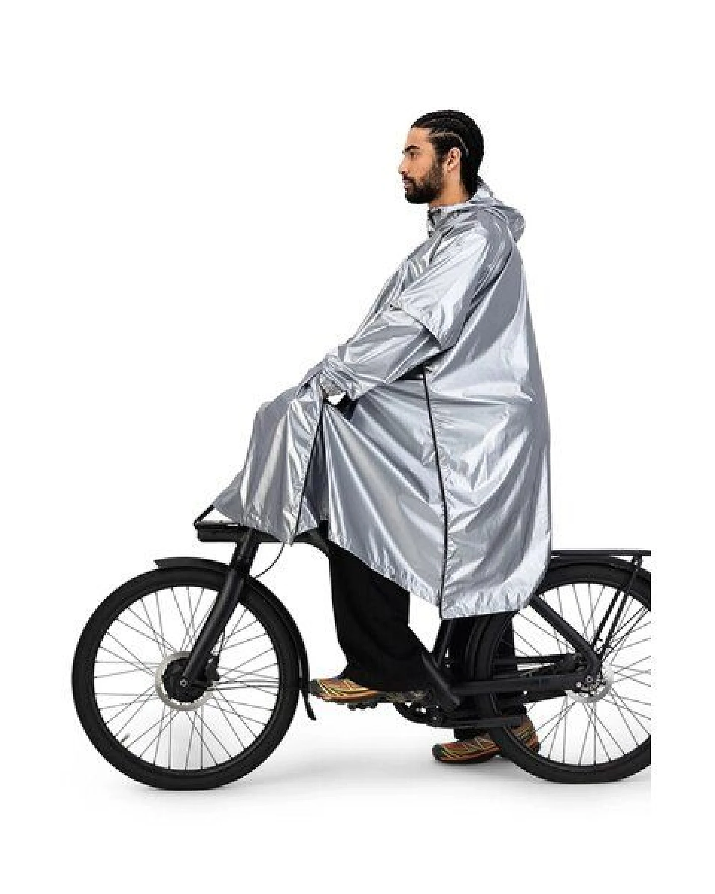 Maium Vegan Regenmantel - Unisex Poncho - aus recycelten Materialien – Ansicht 3