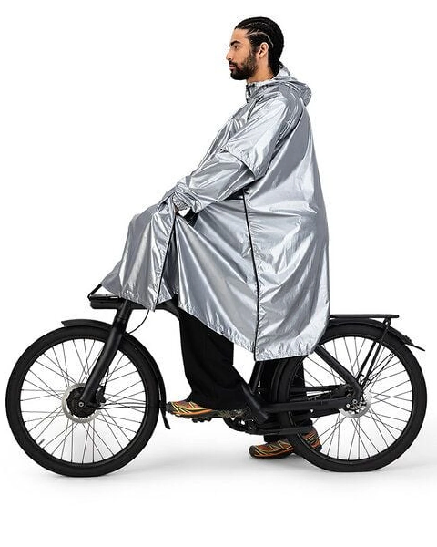 Maium Vegan Regenmantel - Unisex Poncho - aus recycelten Materialien – Ansicht 4
