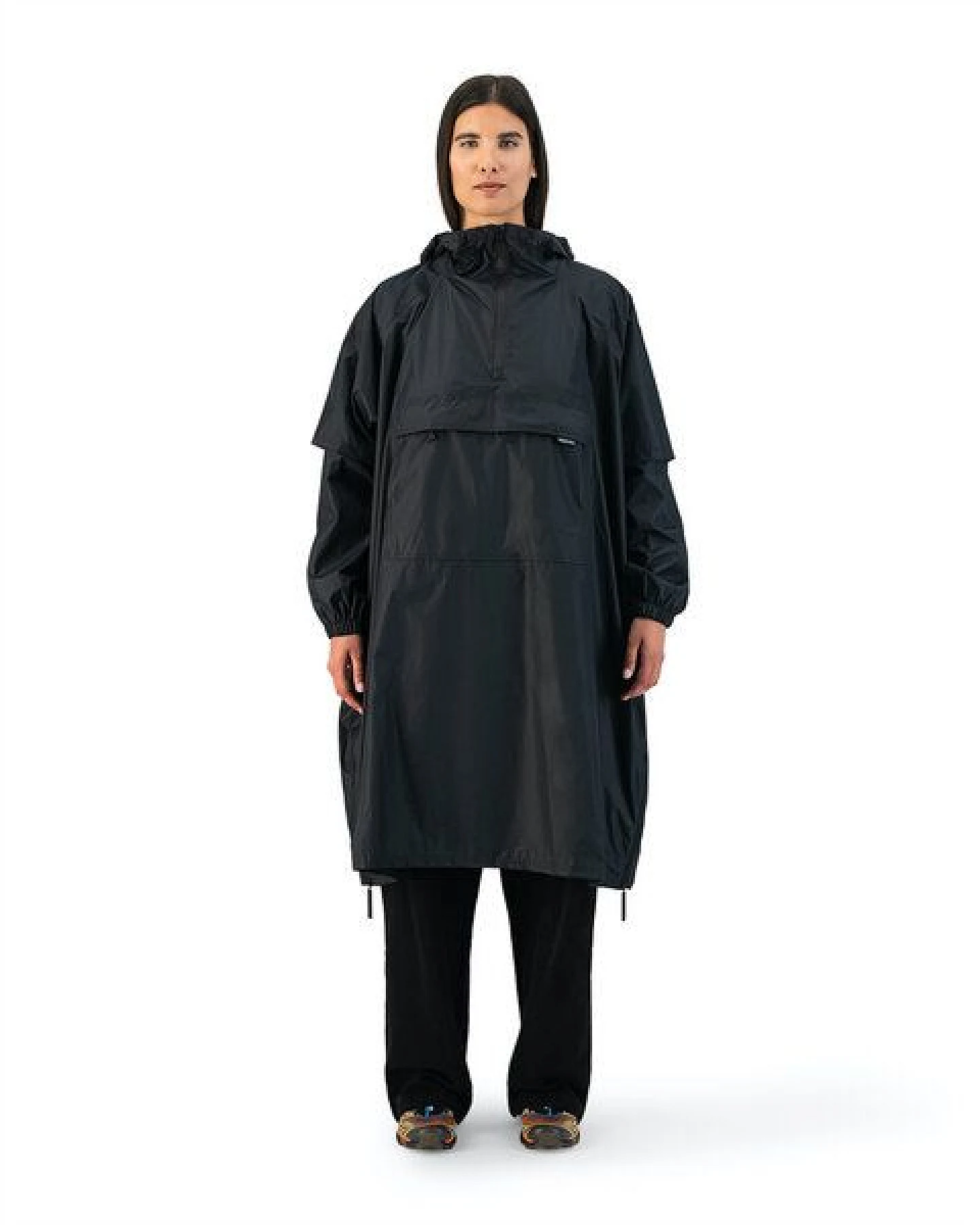 Maium Vegan Regenmantel - Unisex Poncho - aus recycelten Materialien – Ansicht 2
