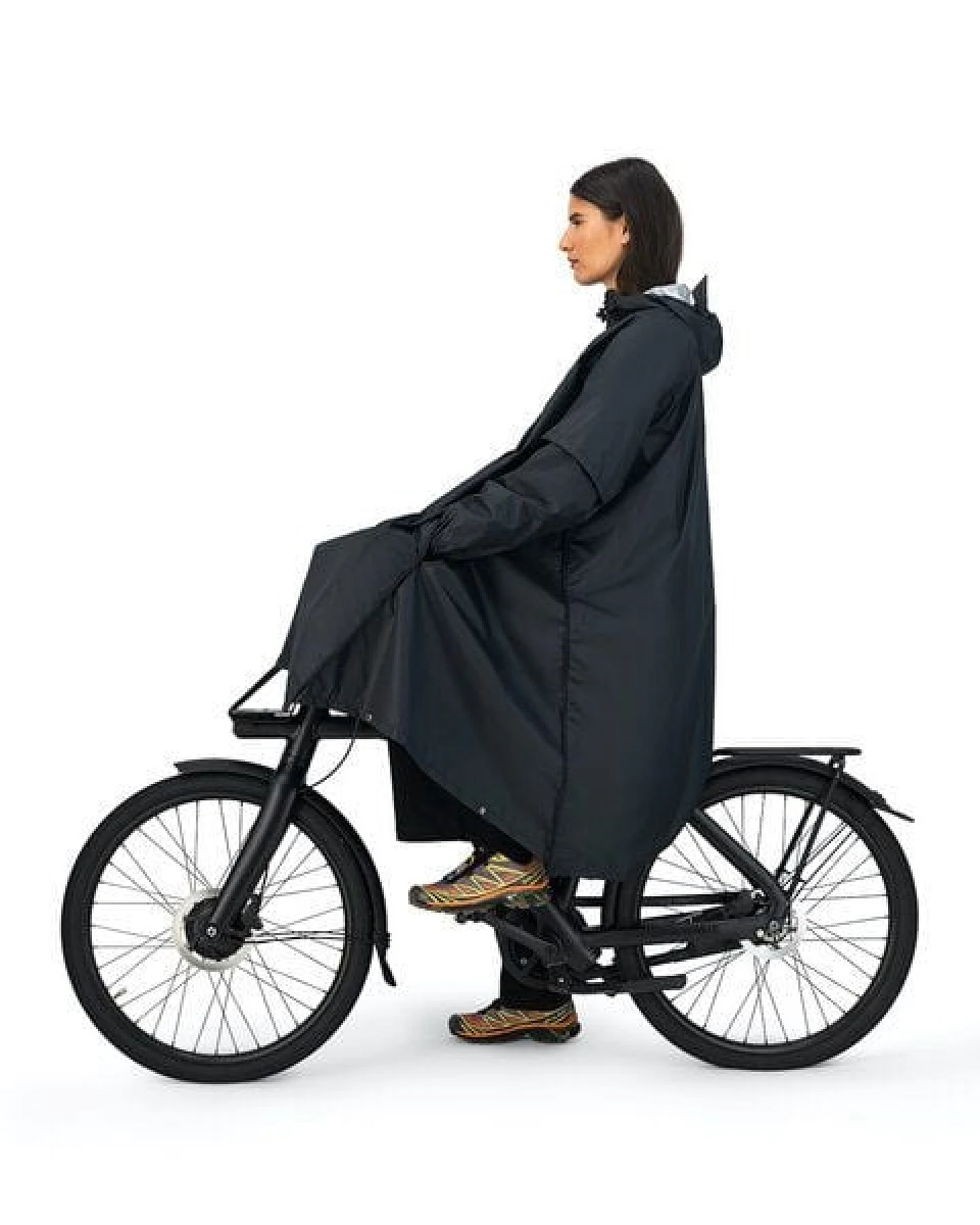 Maium Vegan Regenmantel - Unisex Poncho - aus recycelten Materialien – Ansicht 4